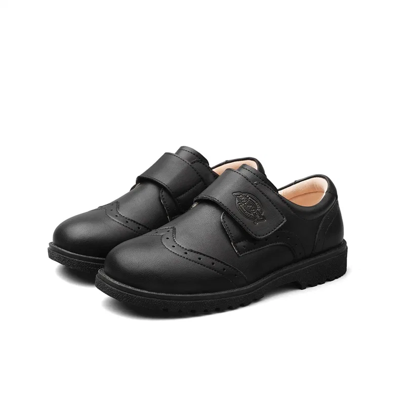 Детские кожаные туфли для мальчиков Dickies, Classic Black — фото 4