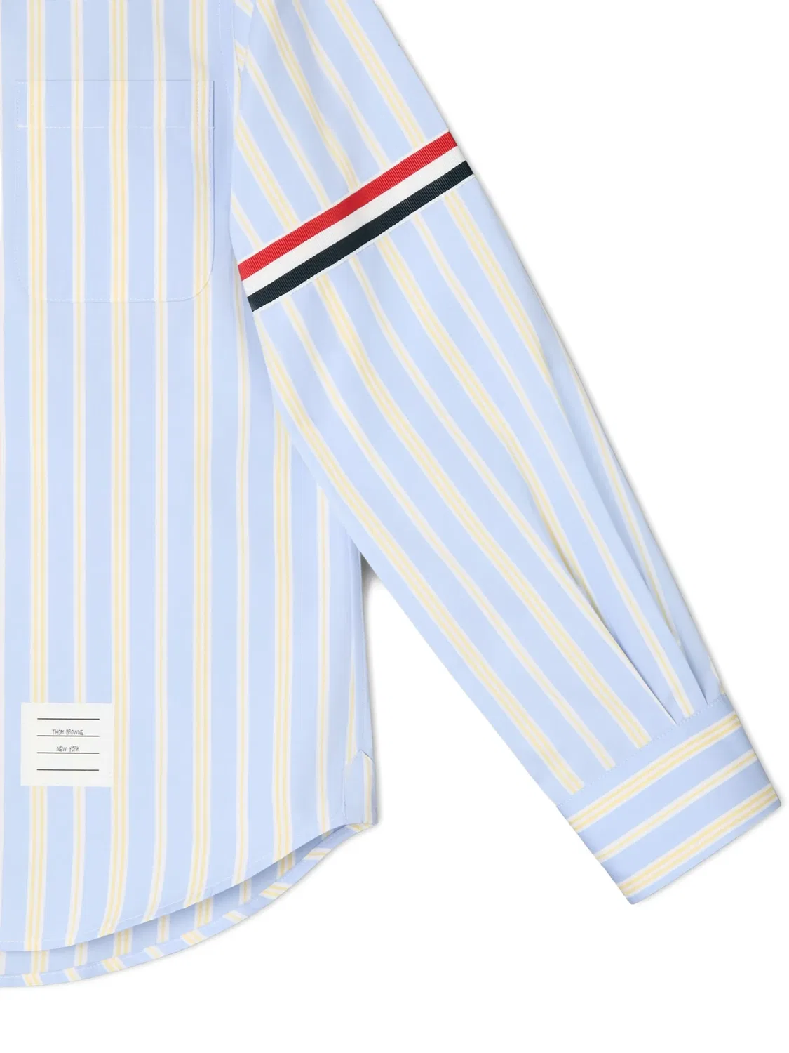 Рубашка с полосками RWB Thom Browne Kids, синий — фото 3