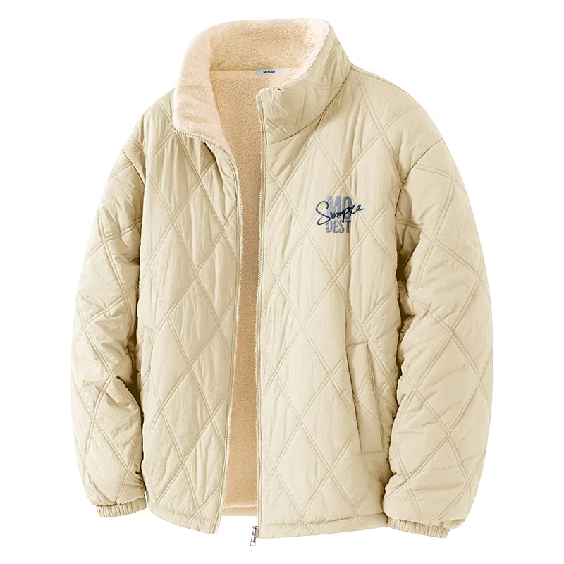 Детский пуховик Humble Lifestyle Chest Logo MINISO, Thermal Khaki