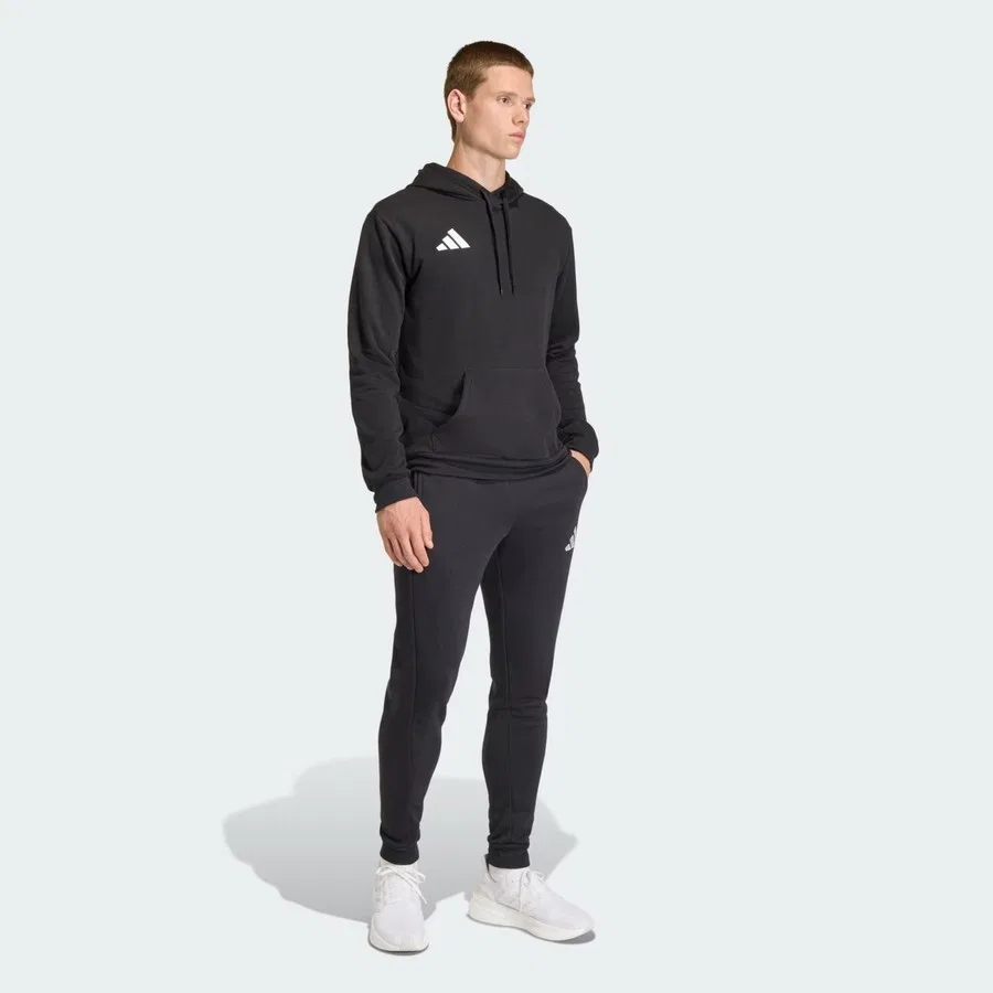 Мужской свитшот с капюшоном adidas, Черный — фото 3