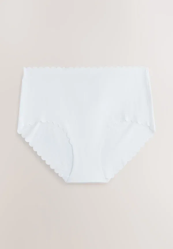 Трусы 3 комплект Midi fit - no vpl scallop 3 pack Next black, white, nude, белый — фото 3