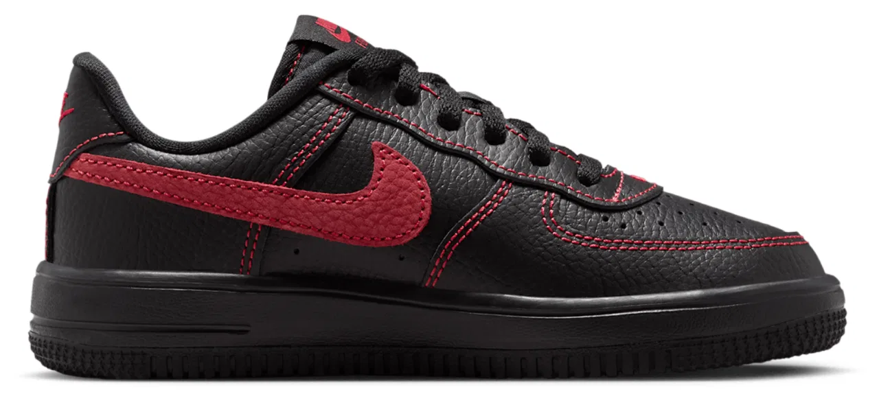 Кроссовки для мальчиков Nike Force 1 Low LV8 3 Lace, цвет Black/Black/Univ Red