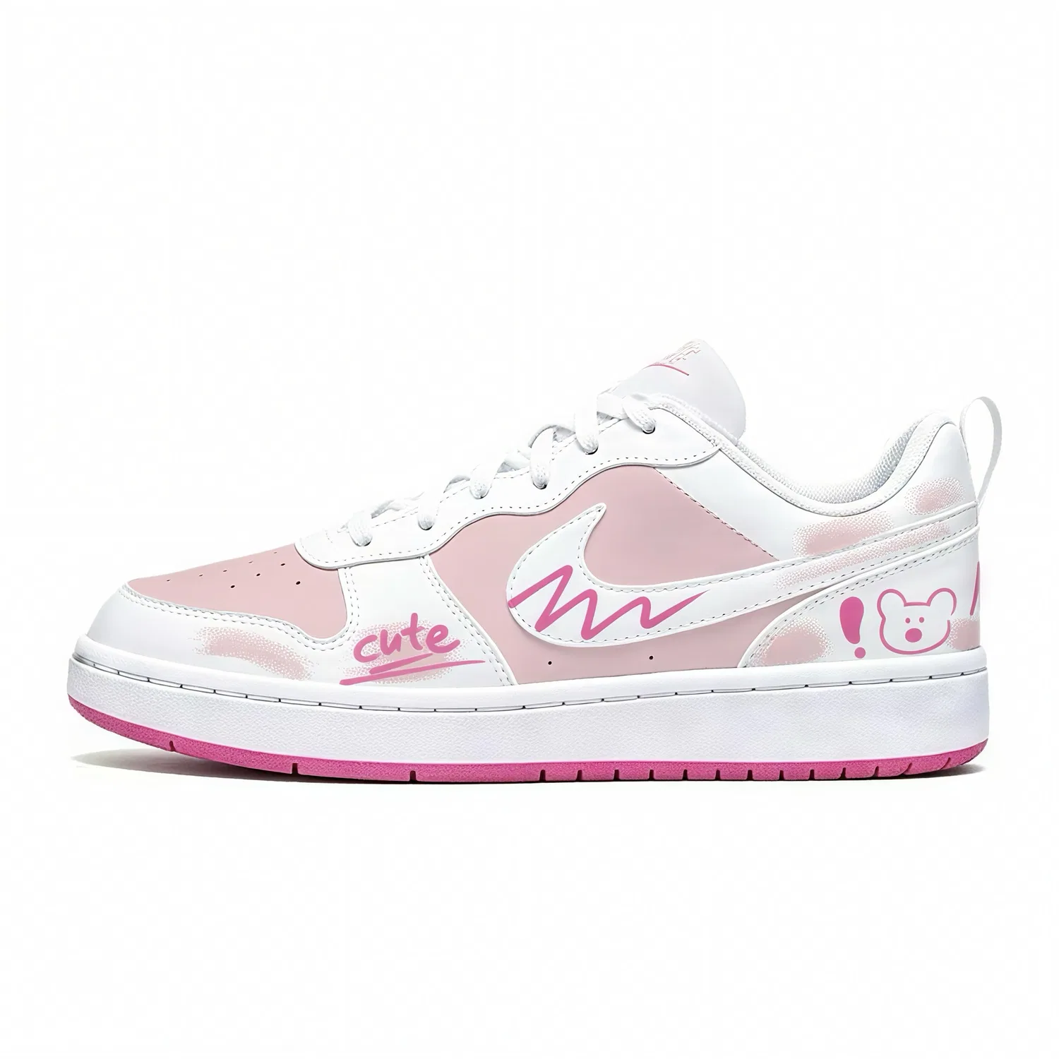 Детские кроссовки для скейтбординга с кожаным верхом Court Borough Nike, Rose Red
