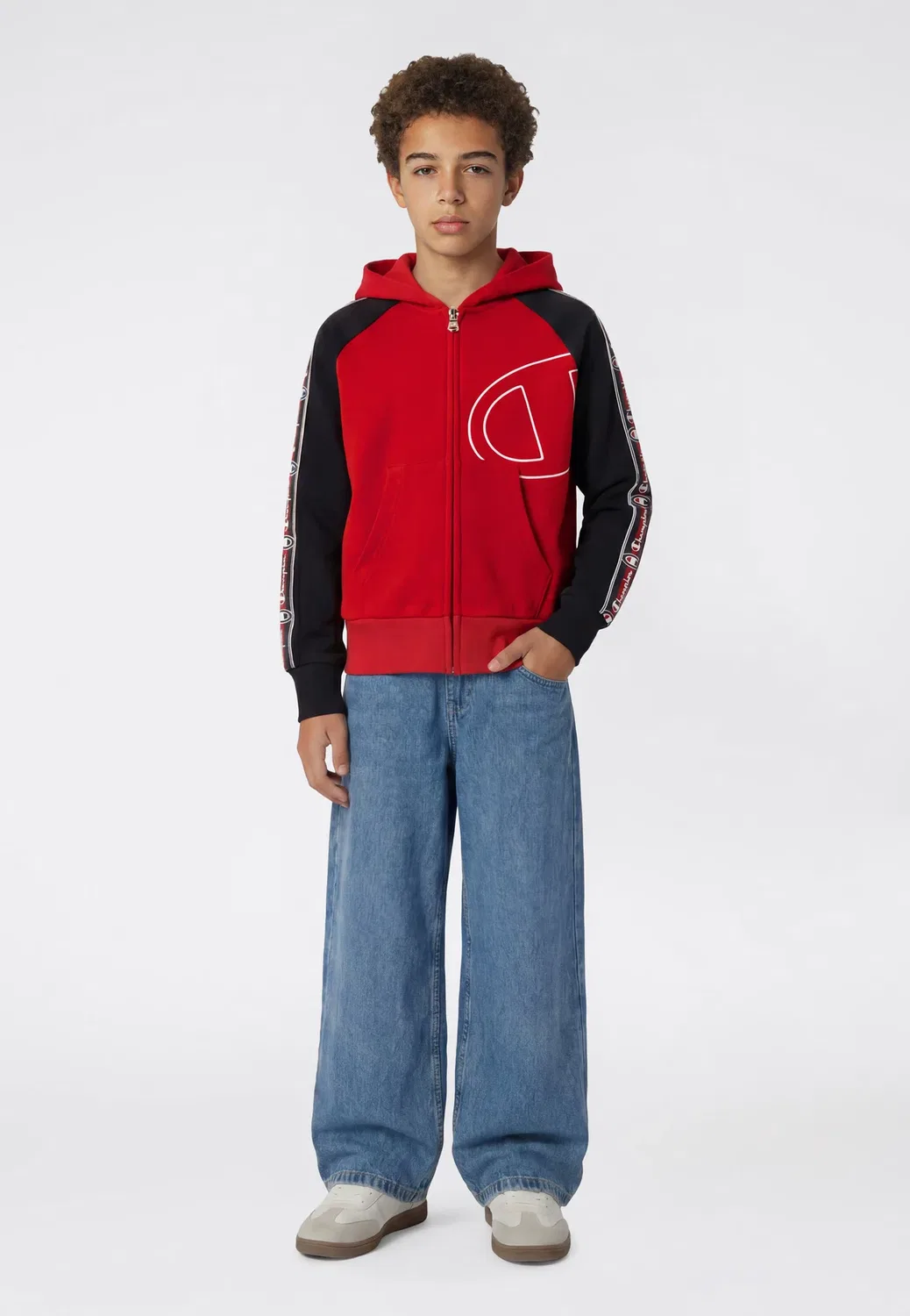 Толстовка с капюшоном на молнии - толстовка на молнии Champion, Dark Red