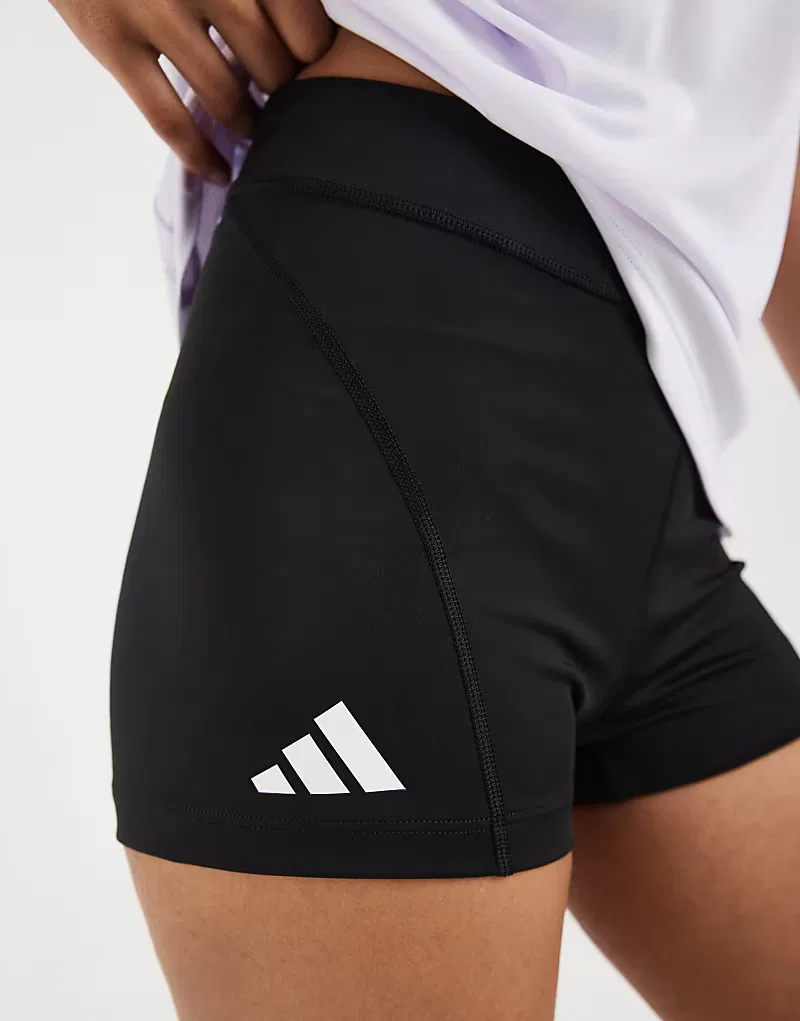 Беговые шорты Adidas Adizero, черный — фото 2