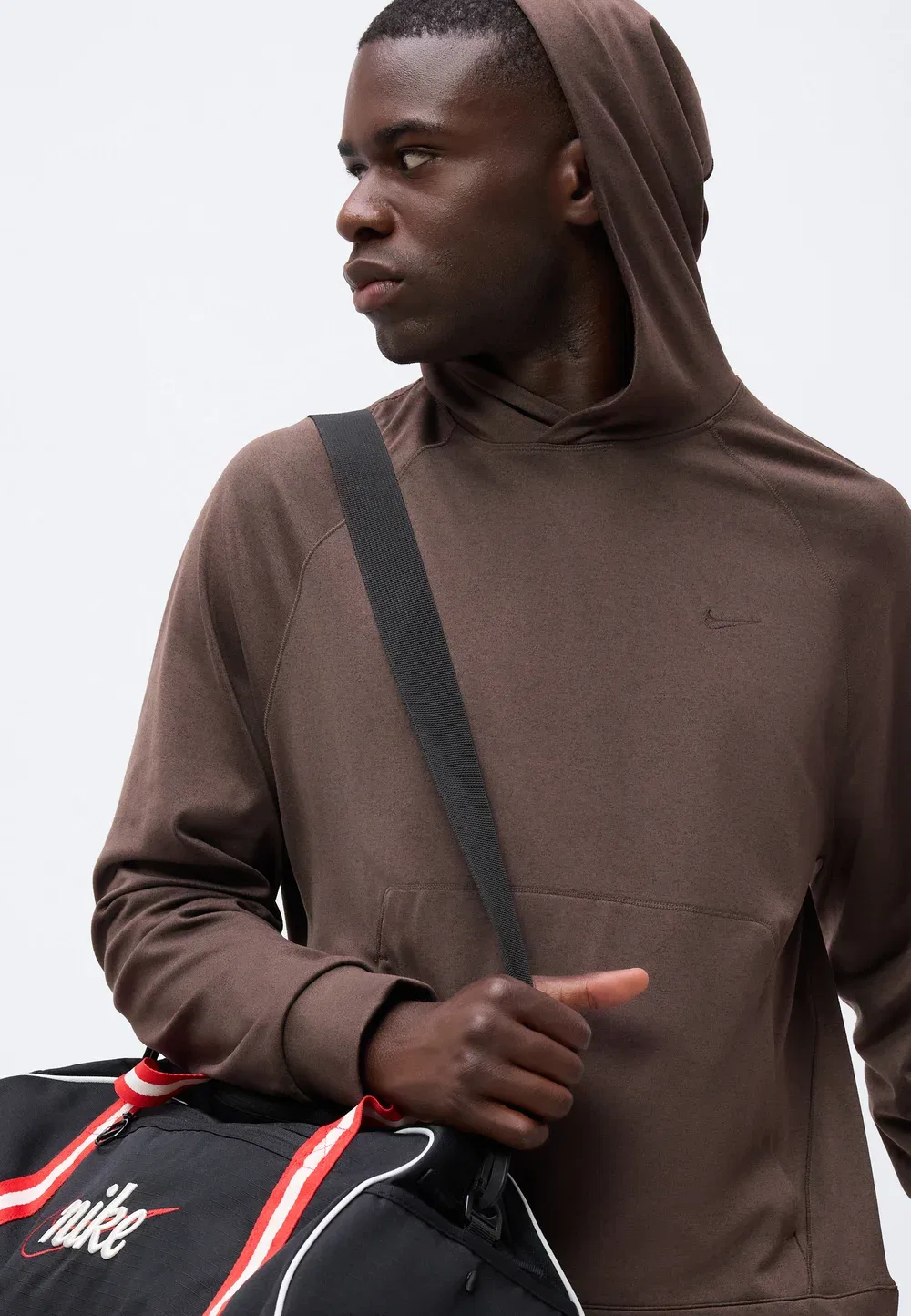 Нано - худи Nike Performance, Baroque Brown/Light Chocolate Heather — фото 4