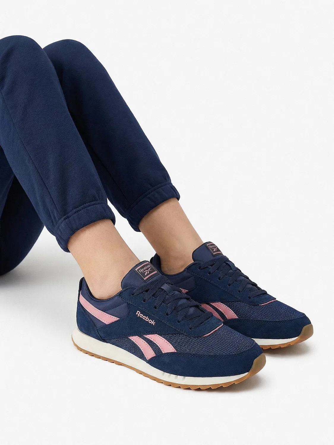 Кроссовки для девочки Reebok, темно-синий — фото 2