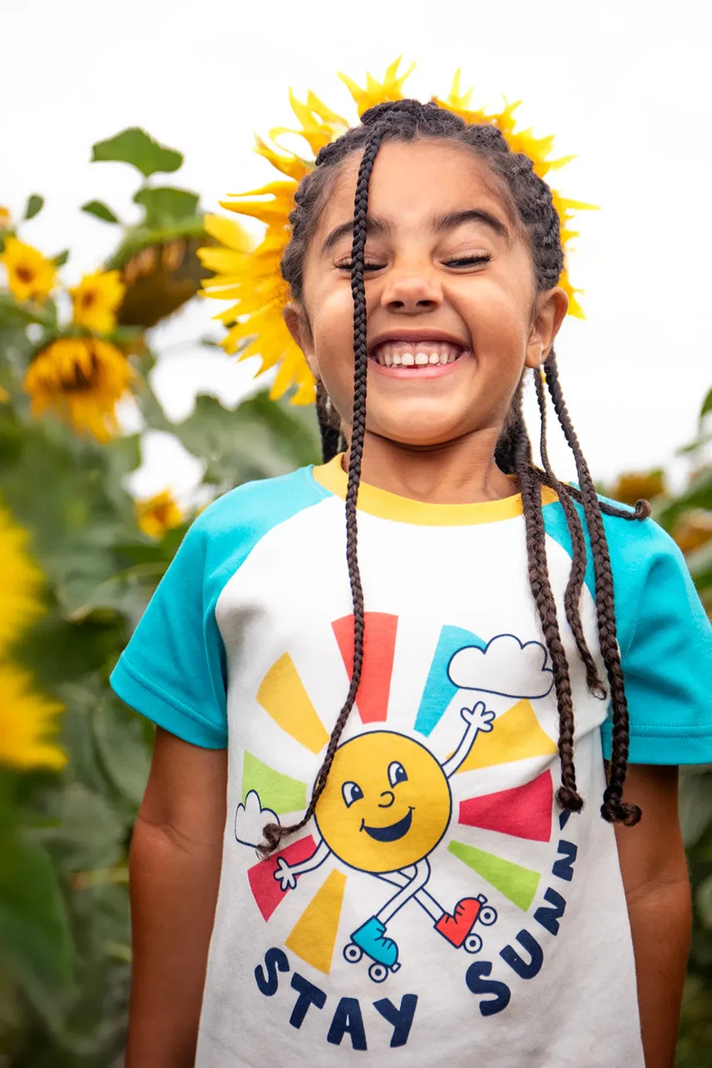 Детская футболка с рукавом реглан Tamar Frugi, Multi — фото 2