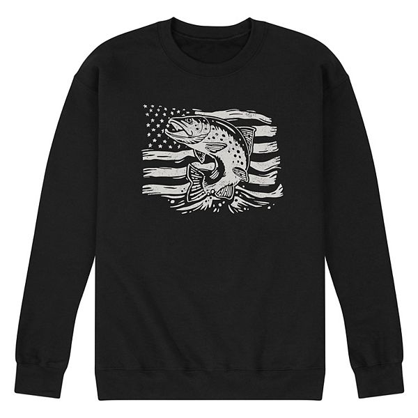

Мужской флисовый свитер Trout American Flag Licensed Character