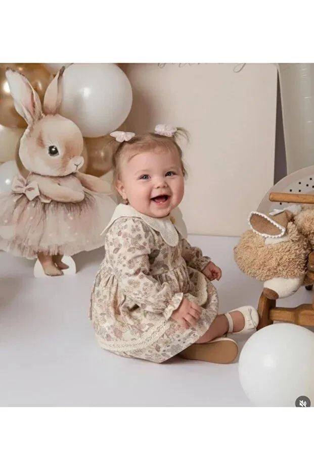 Детское платье для девочек с принтом Cherub Baby, Multicolor — фото 2