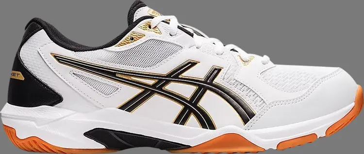 

Кроссовки gel rocket 10 2e wide 'white black gum' Asics, белый