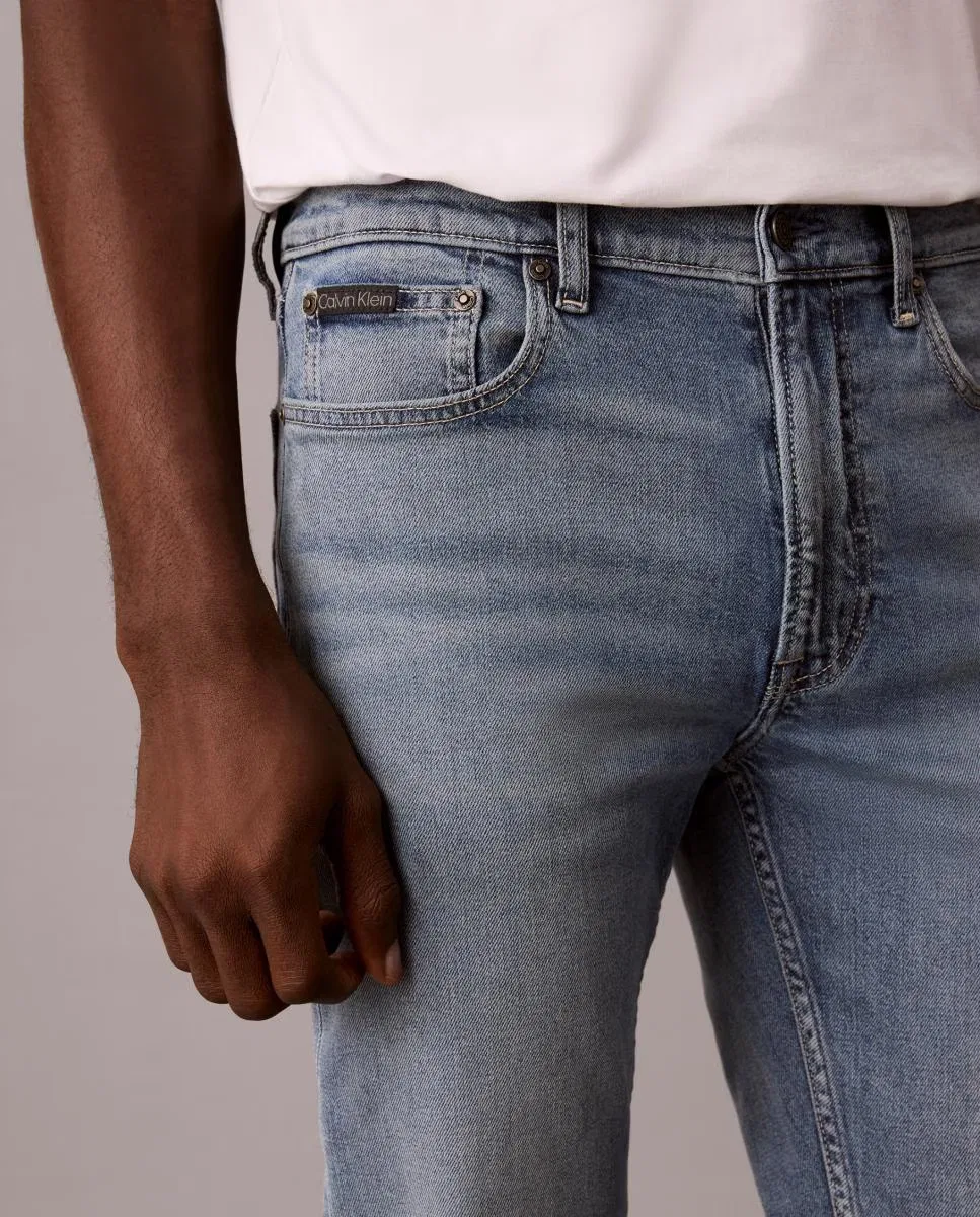 Мужское узкие джинсы, Vaquero Slim Straight 90s, Calvin Klein, голубой — фото 4