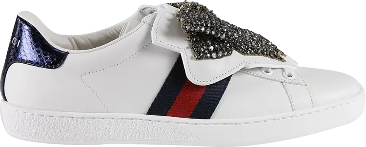 Кроссовки Gucci Wmns Ace Rhinestones, белый
