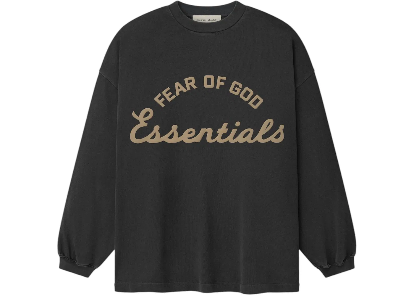 Мужская футболка с длинным рукавом Fear of God Essentials Training 90's Long Sleeve Tee, Faded Iron Grey
