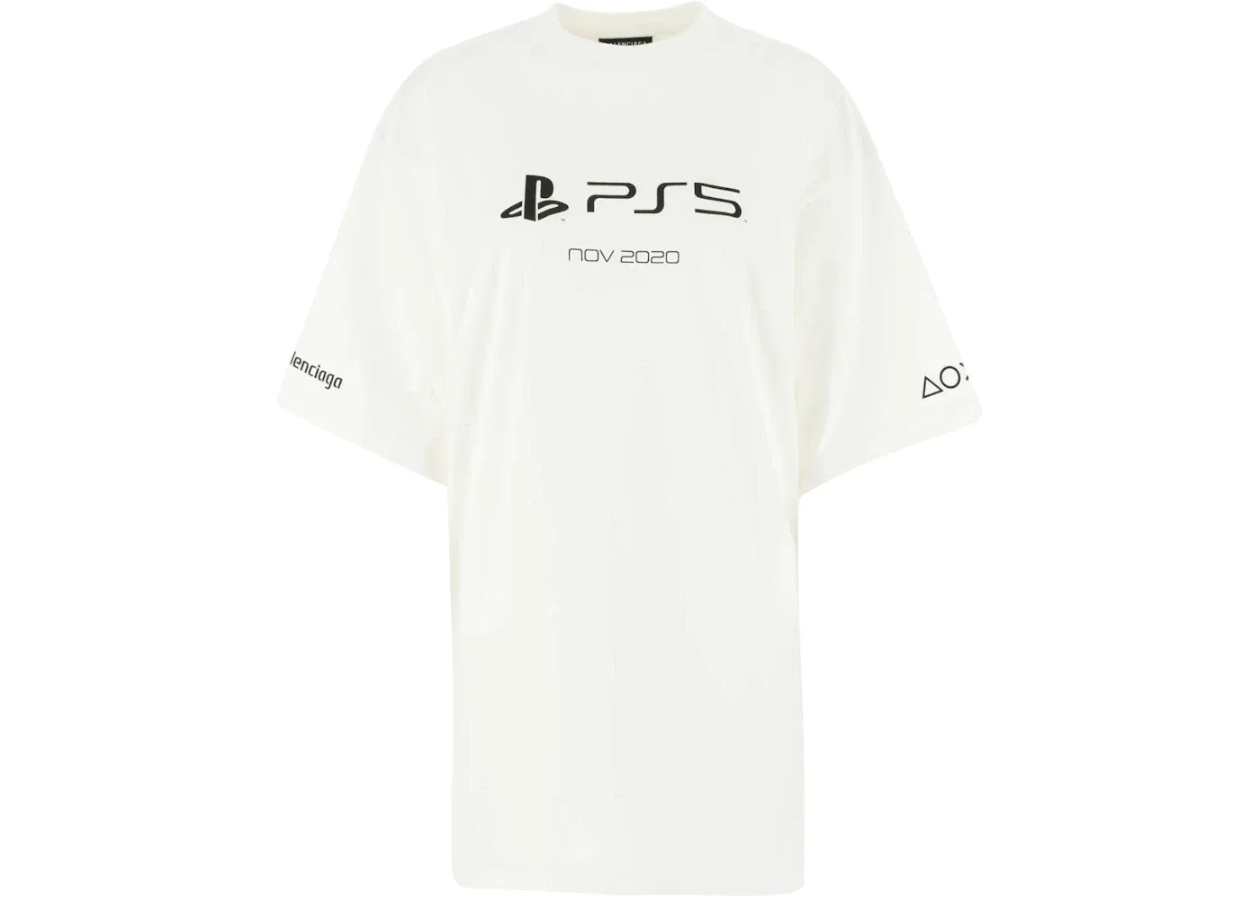 Мужская футболка с принтом T-shirt Balenciaga, White