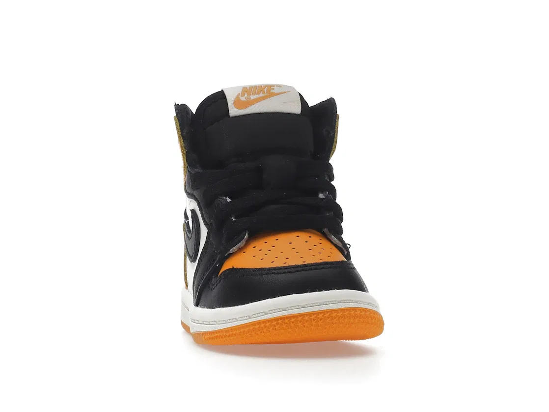 Детские кроссовки высокие с цветовой блокировкой Jordan 1 Retro High OG, Taxi/Black-Sail — фото 2