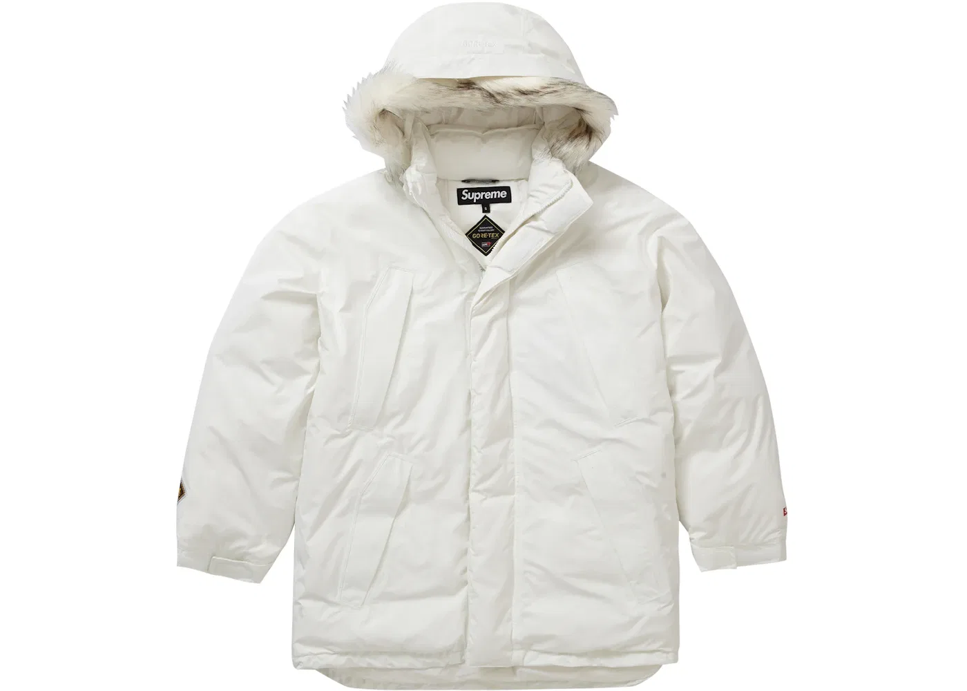 Мужская куртка-парка с принтом Supreme Parka (FW21), White