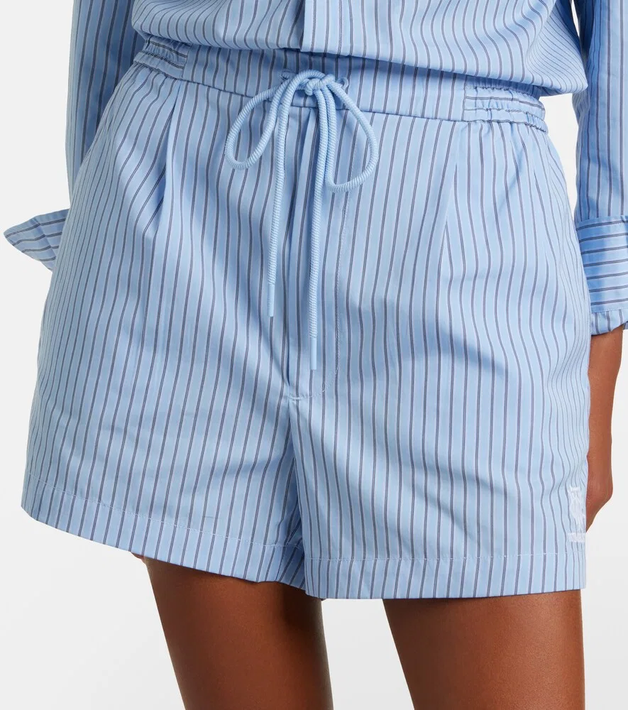 Полосатые хлопковые шорты Wimbledon Polo Ralph Lauren, синий — фото 3