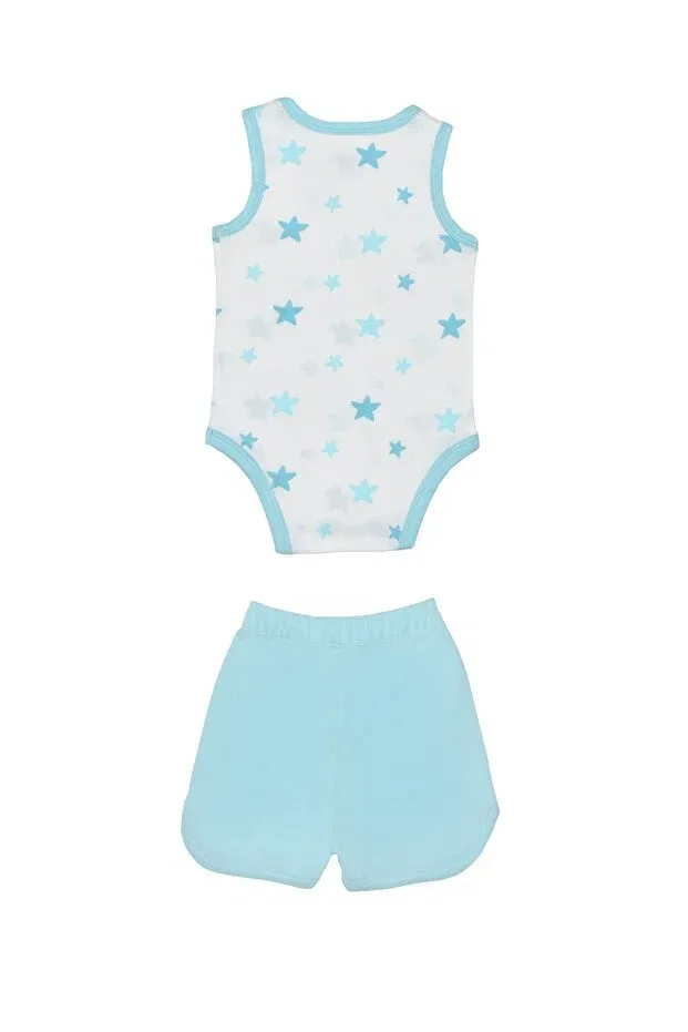 Детский комплект для мальчиков хлопковый Star Baby Boy Athlete Organickid, Blue — фото 3
