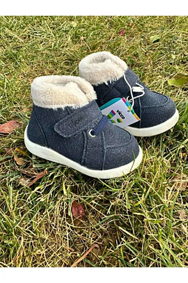 Детские ботинки для девочек с ортопедической стелькой Vicco, Navy Blue — фото 3