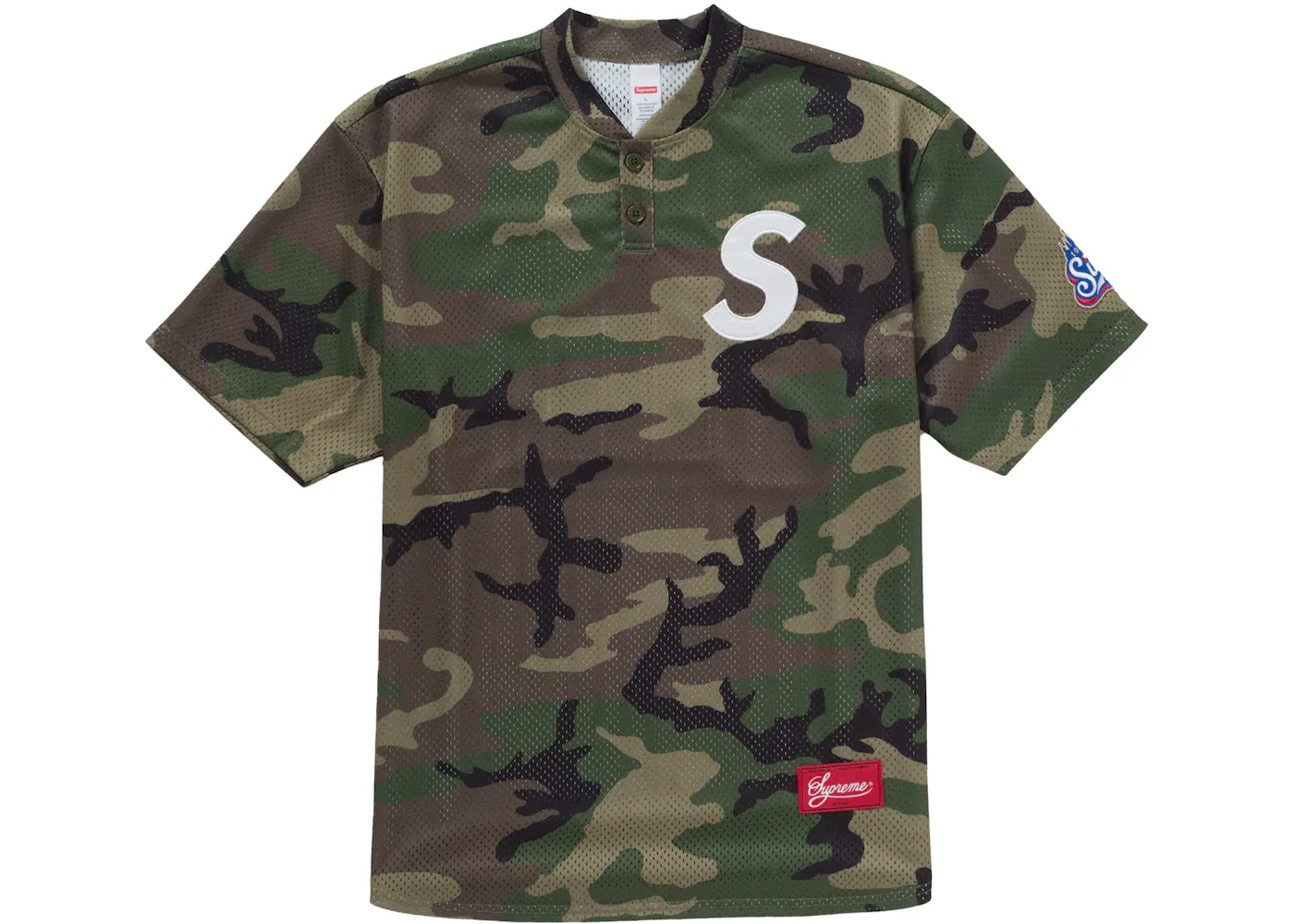 Мужская рубашка-поло с принтом Henley Supreme, Woodland Camo