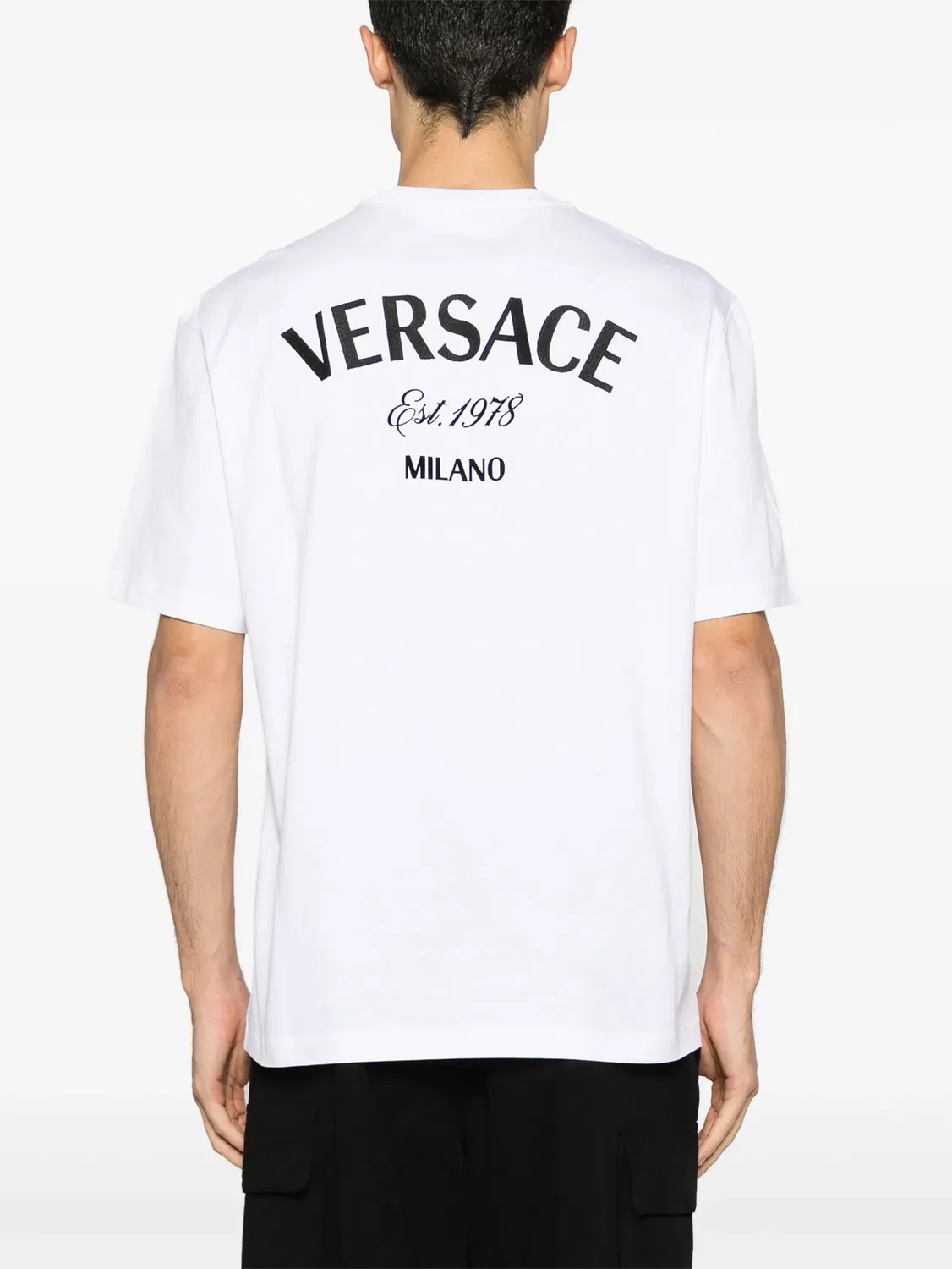 Футболка Milano Stamp с вышивкой Versace, белый — фото 2