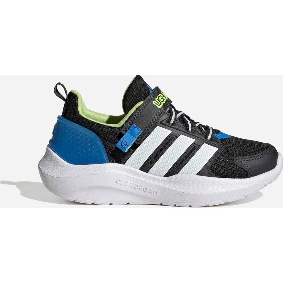 Детские спортивные кроссовки с моделью Lightorama Rnr El C, adidas, Черный