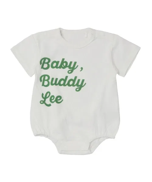 Боди с длинным рукавом и леггинсы Buddy Lee с логотипом и полоской, белый — фото 3