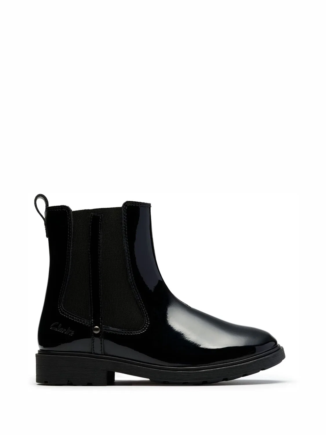 Ботинки Челси Clarks Astrol Orin K, лакированные, черные