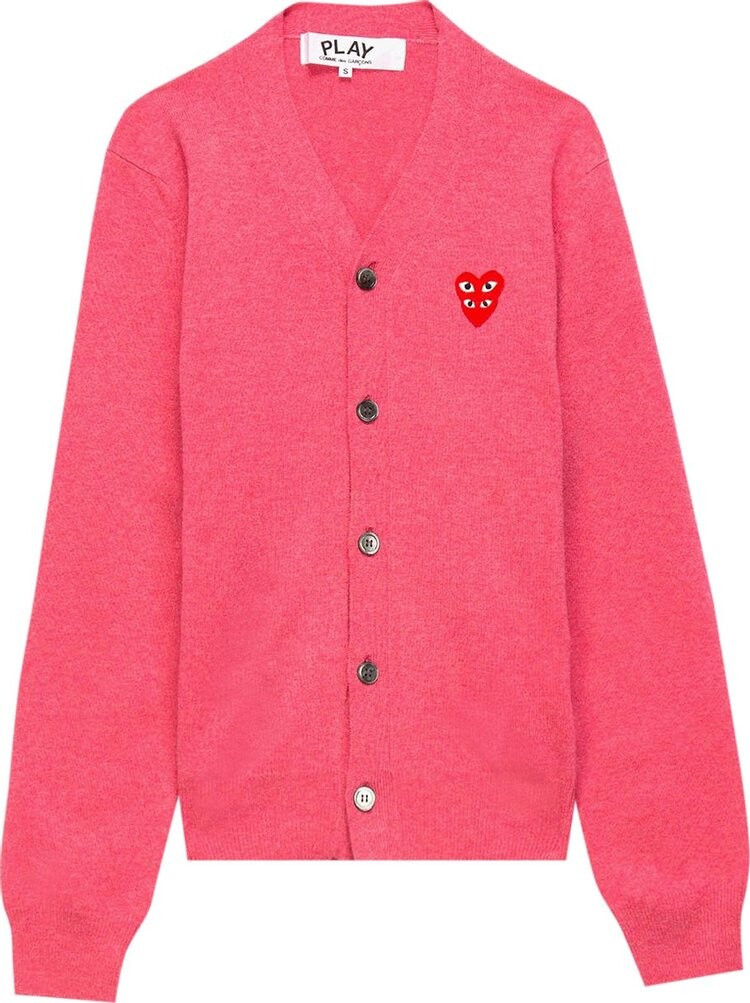 

Кардиган Comme des Garçons PLAY V-Neck Cardigan 'Pink', розовый
