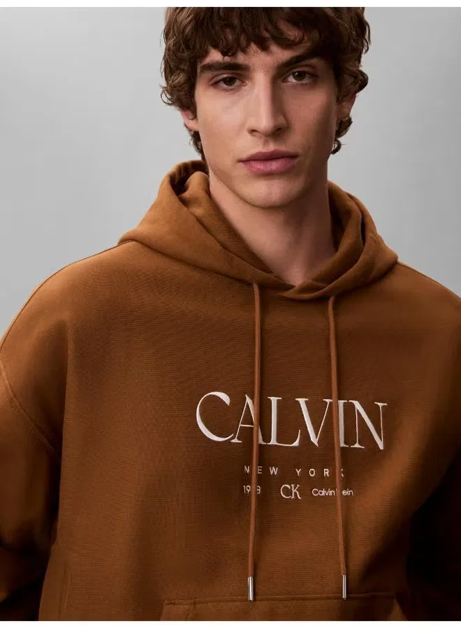 Худи с графическим принтом Calvin Klein, бронзово-золотой — фото 4