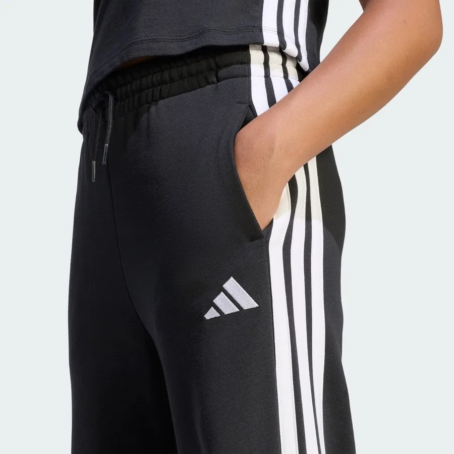 Детские спортивные брюки с высокой посадкой Essentıals Pants adidas, Black Burgundy Floral — фото 4