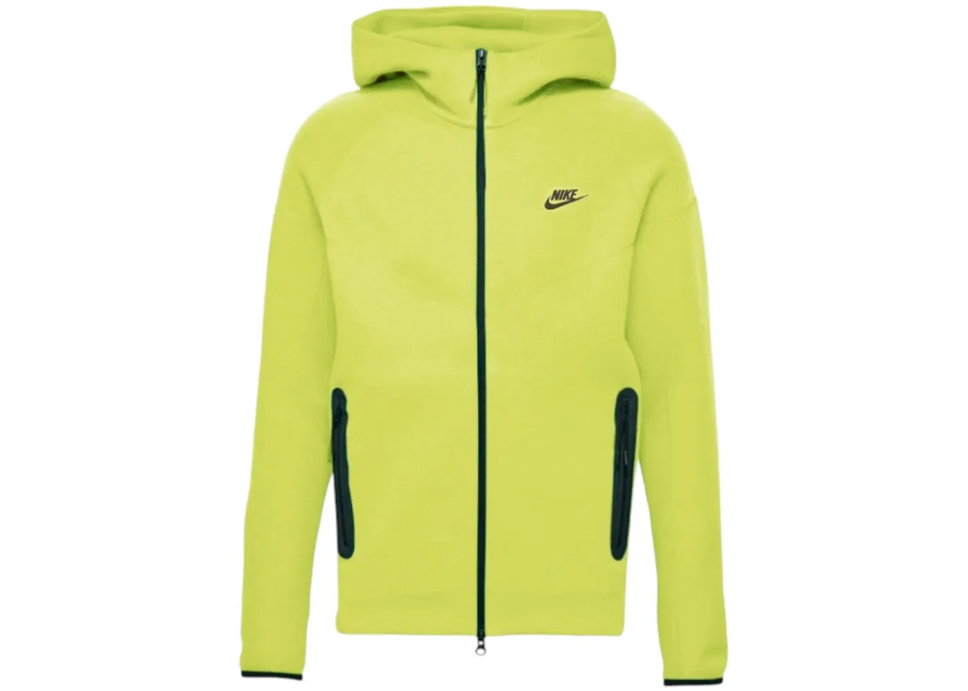 Детская худи Nike Sportswear Kids Tech Fleece Windrunner Full Zip, Bright Cactus/Black