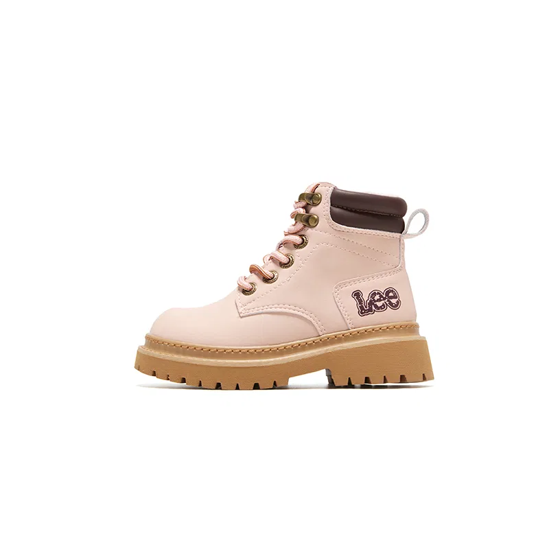 Детские ботинки из экокожи с длинным рукавом Lee, Pink