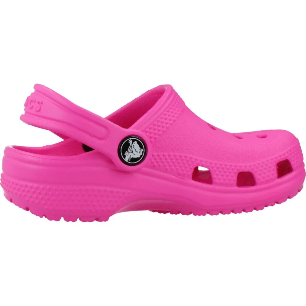 Детские шлепанцы Classic Clog T Crocs, Rosa Weiss Magentapink — фото 4