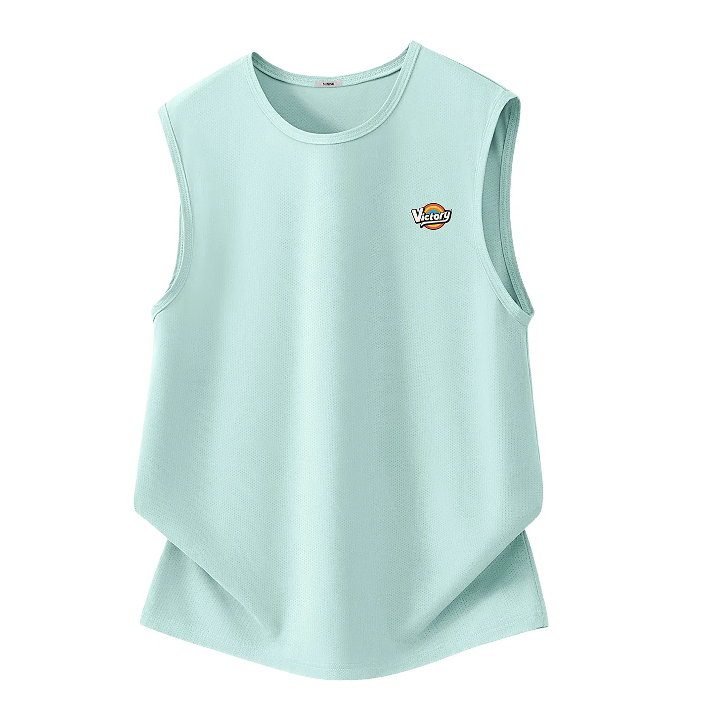 Детский топ-майка с круглым вырезом Fiery Honor MINISO, Ice Silk Quick Dry Dark Gray — фото 3