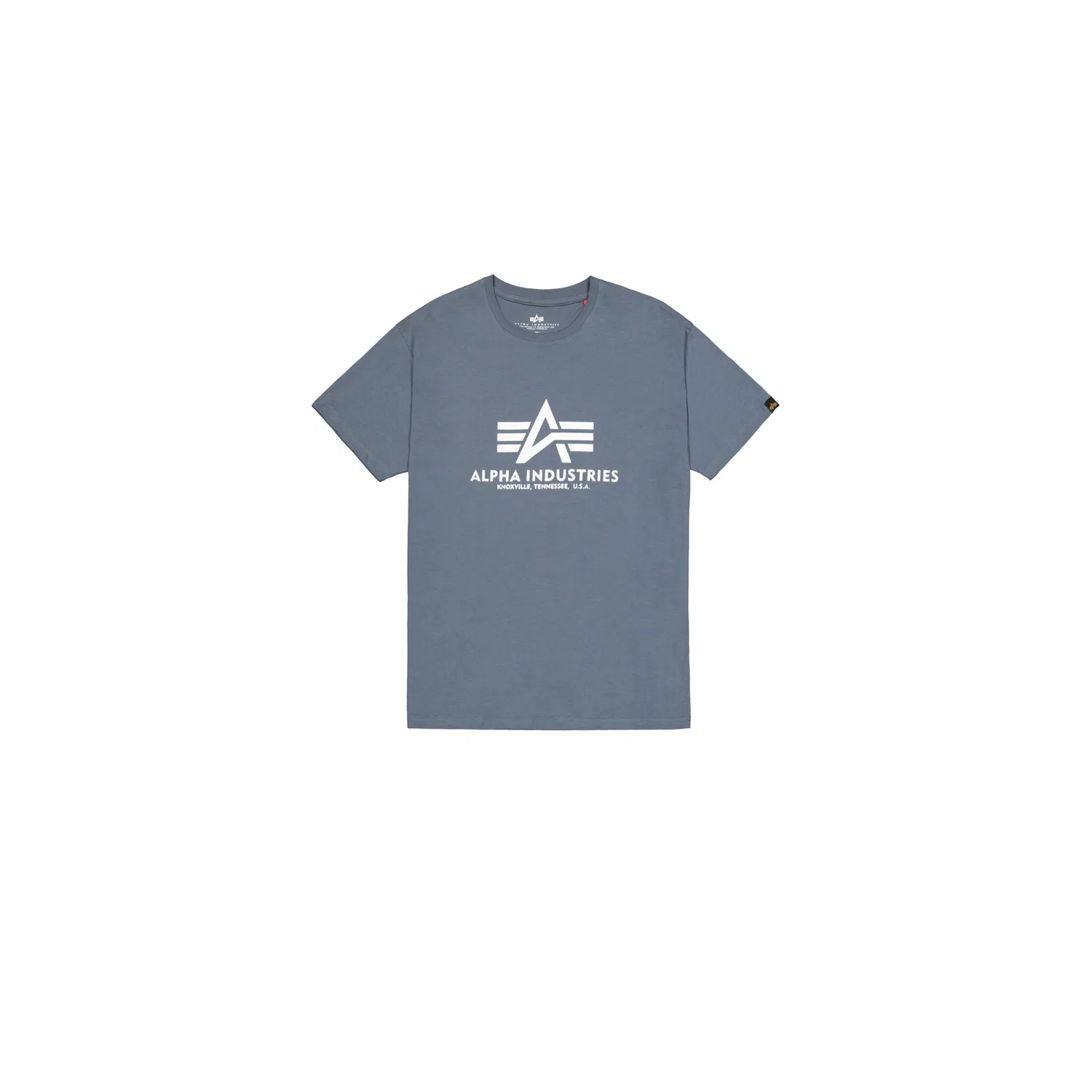 Детская хлопковая футболка свободного кроя Alpha Industries, Denim Blue — фото 4