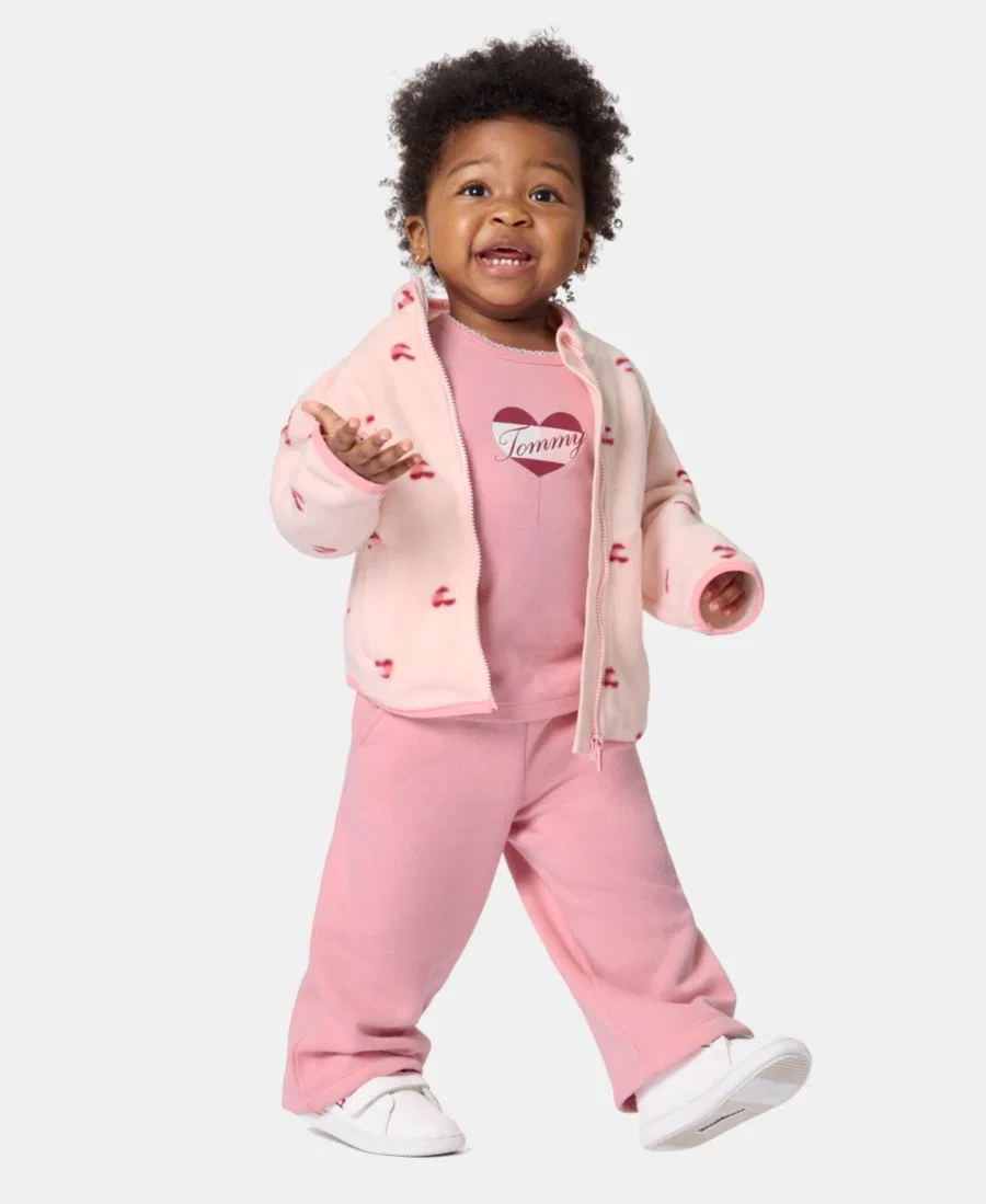 Комплект из 3 предметов: куртка, футболка и штаны Tommy Hilfiger, Pink