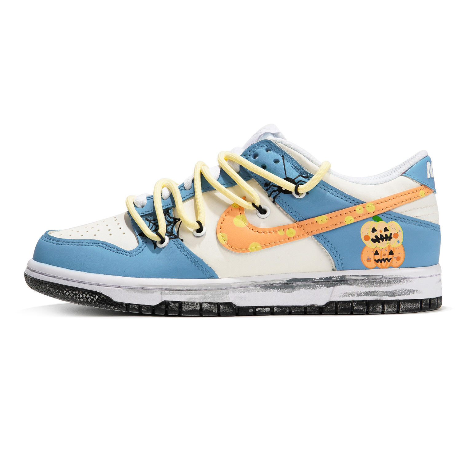 

Кроссовки Nike Dunk Skateboard Shoes Women's Low-Top White Blue, Синий, Кроссовки Nike Dunk Skateboard Shoes Women's Low-Top White Blue