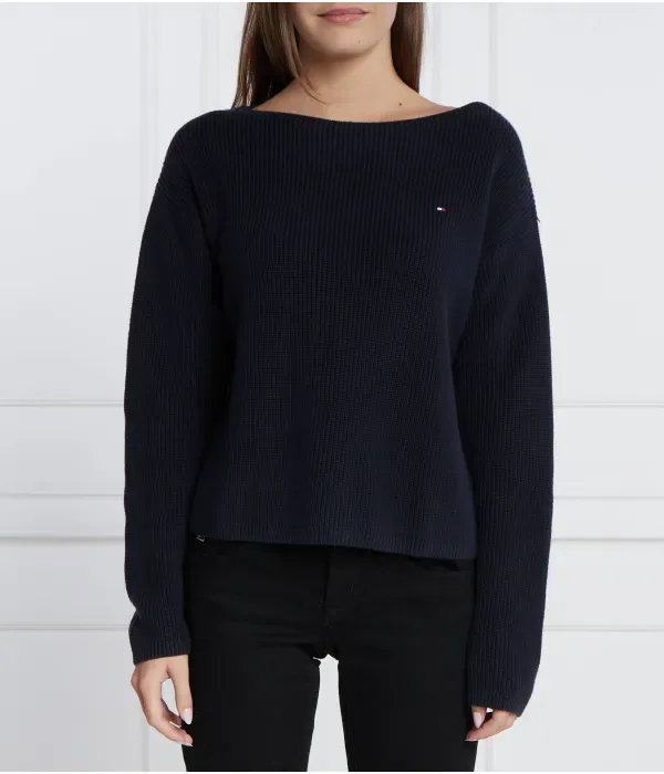 Свитер STITCH OPEN regular fit Tommy Hilfiger, темно-синий