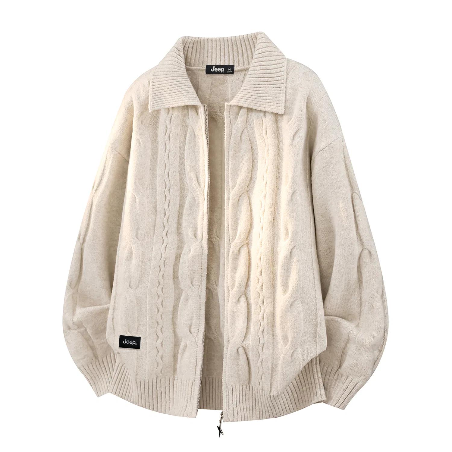 Детский свитер с отложным воротником Jeep Leisure Collection, Beige