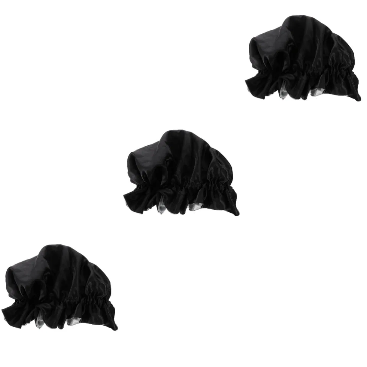 Шапочка для душа Satin, DOITOOL, 3 шт, 34x34x0.6 см, Schwarz