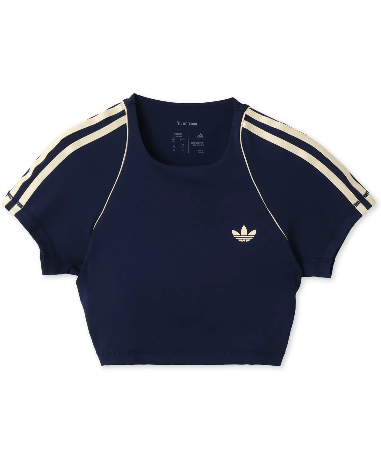 Женская футболка-бра с коротким рукавом, с принтом Adidas OG Sport SST Adidas, Navy