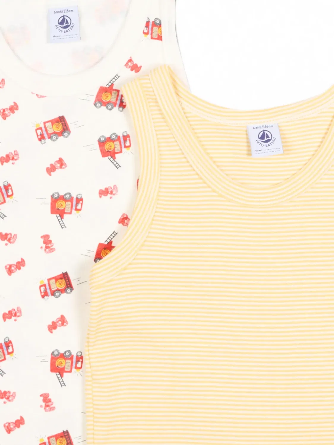 Комплект из топа и брюк с графичным принтом Petit Bateau, желтый — фото 4