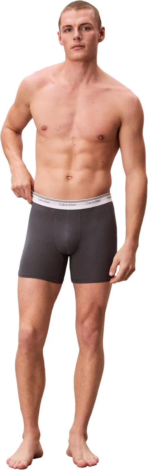 Мужские трусы-боксеры с длинной штаниной Calvin Klein, Black — фото 4