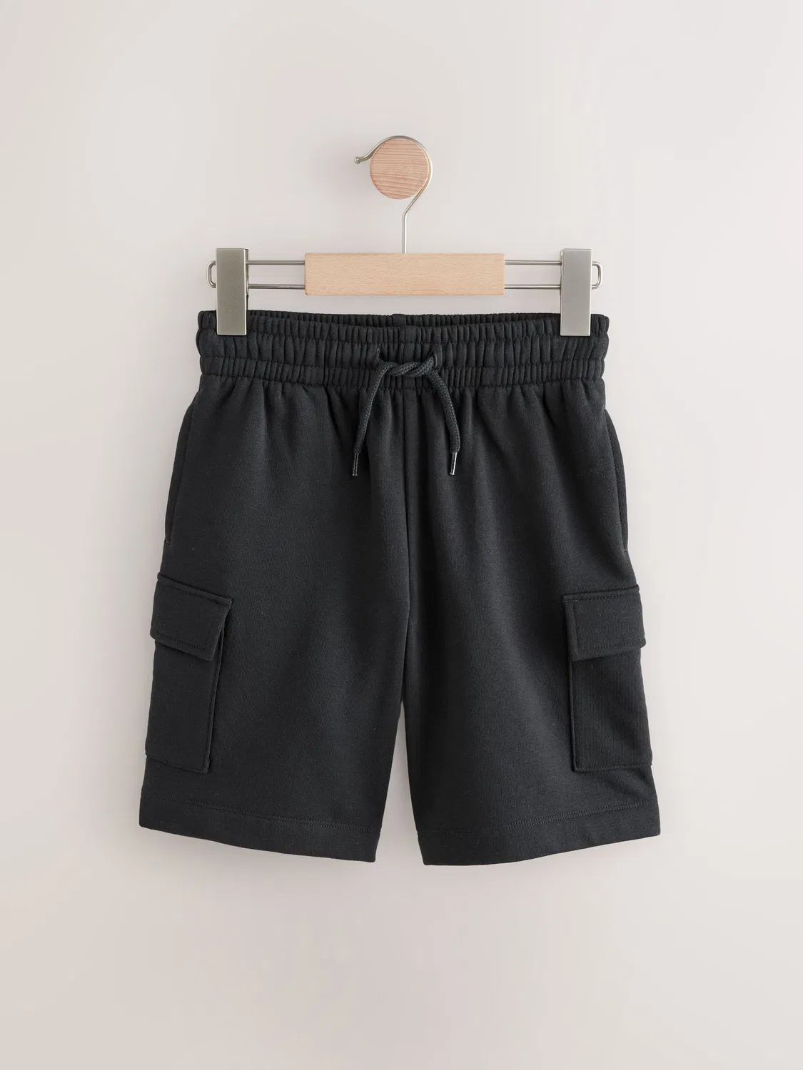 Шорты карго джерси, Black Cargo Jersey Shorts Next, черный