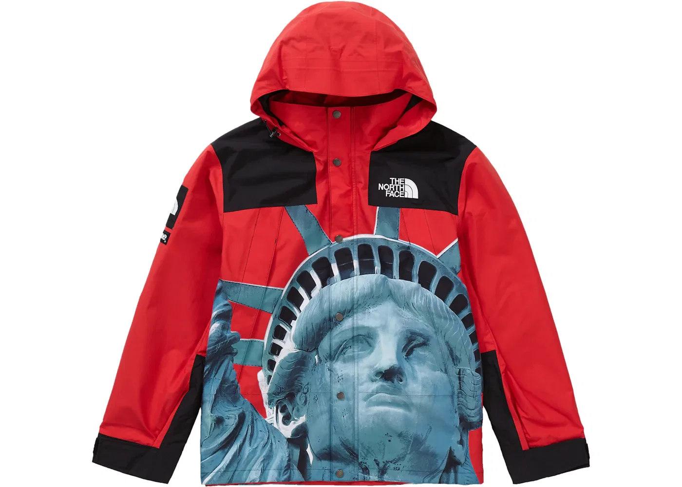 Мужская куртка с принтом Statue of Liberty Supreme, Red