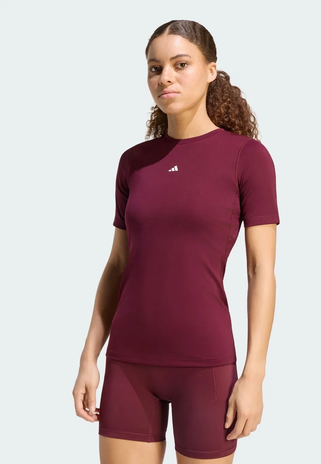Тренировочная футболка Techfit - базовая футболка Adidas Performance, Maroon
