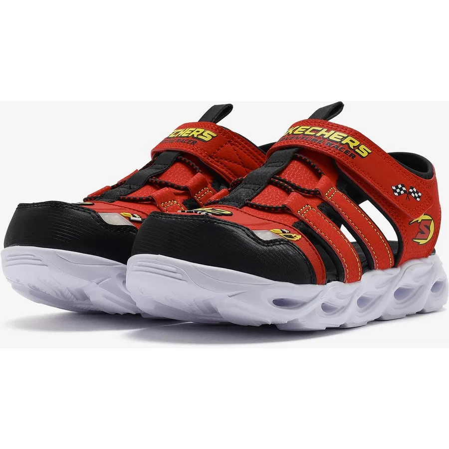 Сандалии спортивные с подсветкой Thermo-Splash - Hydro-Flare Skechers, Красный — фото 3