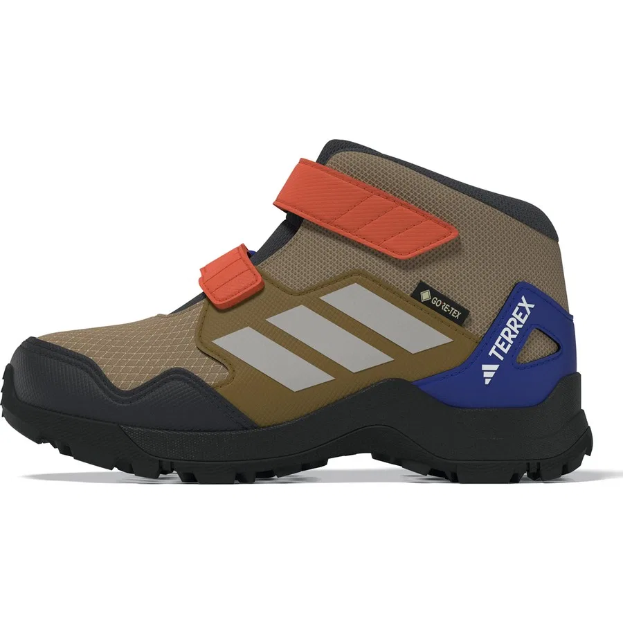 Детские ботинки outdoor с мембраной GORE-TEX Terrex Skychaser Mid GTX CF adidas, Темно-бежевый